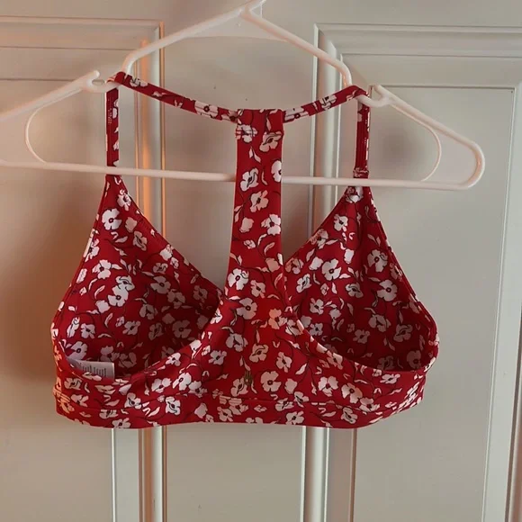NWOT Spiritual Gangster Red T Strap Bra (Verona Floral Print)